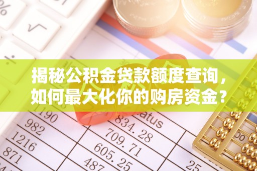 阳谷揭秘公积金贷款额度查询，如何最大化你的购房资金？