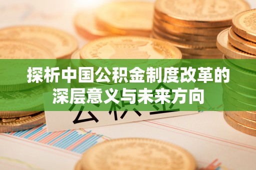 阳谷探析中国公积金制度改革的深层意义与未来方向