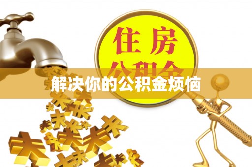 阳谷解决你的公积金烦恼