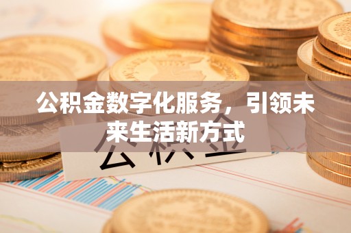 阳谷公积金数字化服务，引领未来生活新方式