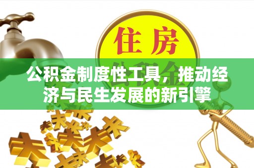 阳谷公积金制度性工具，推动经济与民生发展的新引擎