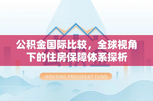 阳谷公积金国际比较，全球视角下的住房保障体系探析