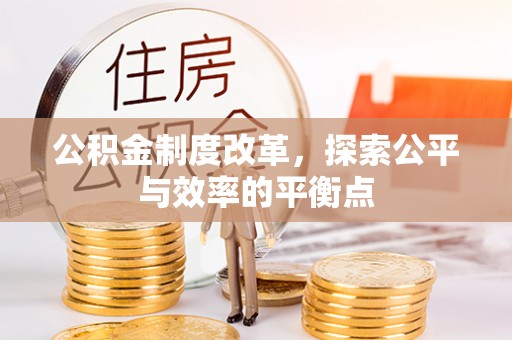 阳谷公积金制度改革，探索公平与效率的平衡点