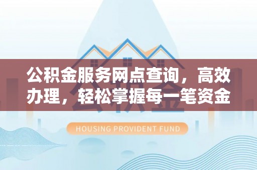 阳谷公积金服务网点查询，高效办理，轻松掌握每一笔资金动态