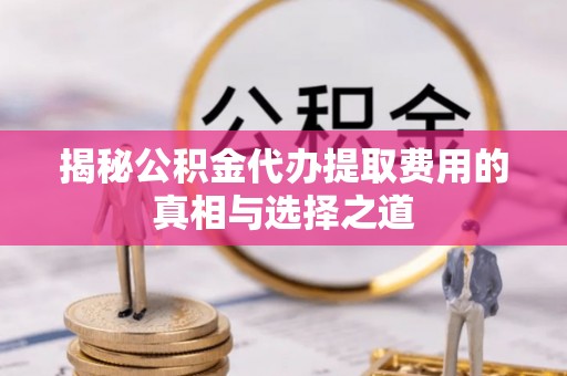阳谷揭秘公积金代办提取费用的真相与选择之道