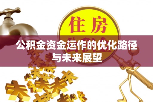 阳谷公积金资金运作的优化路径与未来展望