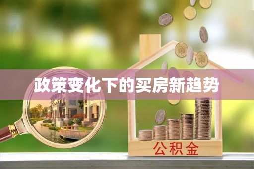 阳谷政策变化下的买房新趋势