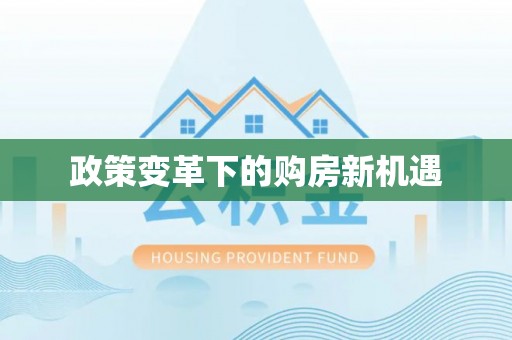 阳谷政策变革下的购房新机遇