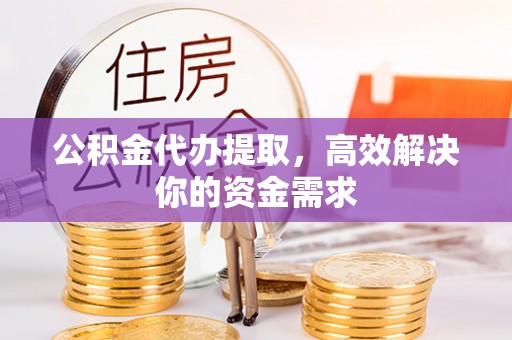 阳谷公积金代办提取，高效解决你的资金需求