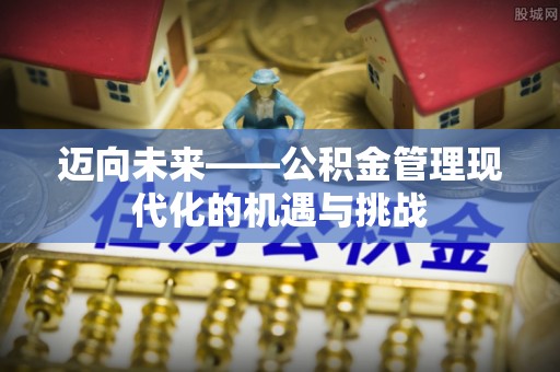 阳谷迈向未来——公积金管理现代化的机遇与挑战