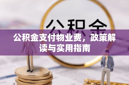 阳谷公积金支付物业费，政策解读与实用指南