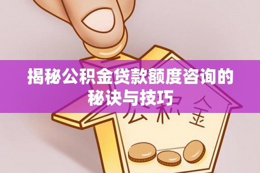 阳谷揭秘公积金贷款额度咨询的秘诀与技巧