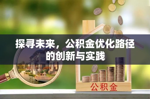 阳谷探寻未来，公积金优化路径的创新与实践